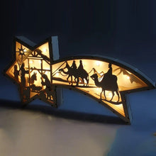 Laden Sie das Bild in den Galerie-Viewer, LED-Weihnachtssternbeleuchtung aus Holz