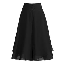 Laden Sie das Bild in den Galerie-Viewer, Damen Sommerhose aus Chiffon mit weitem Bein