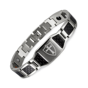 Kohlefaser-Magnet-Titan-Stahl-Armband