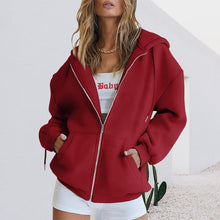 Laden Sie das Bild in den Galerie-Viewer, Übergroßes Damen-Sweatshirt mit Kapuze
