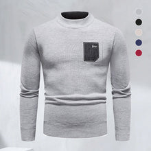 Laden Sie das Bild in den Galerie-Viewer, Modischer Lässiger Strickpullover mit Rundhalsausschnitt