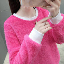 Laden Sie das Bild in den Galerie-Viewer, Einfarbiger Herbst- und Winterpullover für Damen