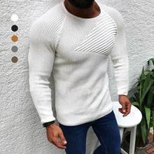 Laden Sie das Bild in den Galerie-Viewer, Schmal Geschnittener Pullover mit Rundhalsausschnitt