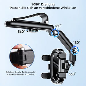 Autotelefonhalterung an der Sonnenblende
