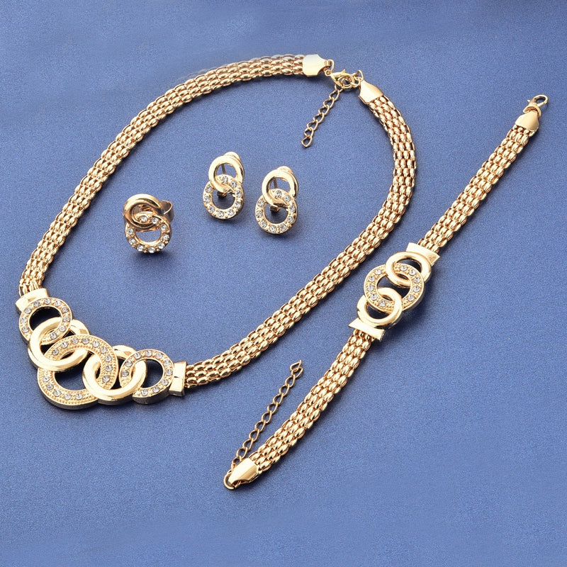 Luxuriöses Funkelndes Schmuckset