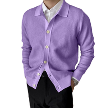 Laden Sie das Bild in den Galerie-Viewer, Einfarbige Strickjacke mit Knöpfen