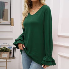 Laden Sie das Bild in den Galerie-Viewer, T-Shirt mit ausgestellten Ärmeln