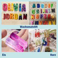 Laden Sie das Bild in den Galerie-Viewer, Silikon Buchstaben-Eisform