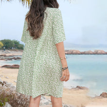 Laden Sie das Bild in den Galerie-Viewer, Süßes Kleid Mit Blumendruck