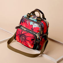 Laden Sie das Bild in den Galerie-Viewer, Multifunktionaler wasserdichter Rucksack mit Blumendruck