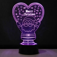 Laden Sie das Bild in den Galerie-Viewer, Weihnachten 3D Nachtlicht