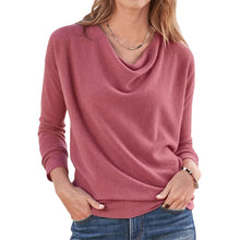 Laden Sie das Bild in den Galerie-Viewer, Damen Einfarbiger Pullover