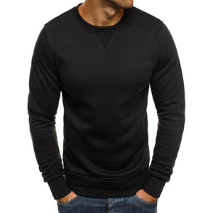 Lässiger Lockerer Einfarbiger Langarm-Pullover für Herren