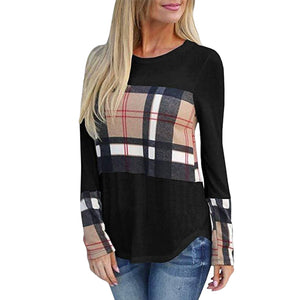 Langärmliges T-Shirt mit Kontrastdruck