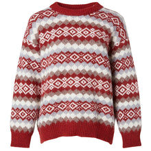 Laden Sie das Bild in den Galerie-Viewer, Weihnachten Gestreifter Strickpullover