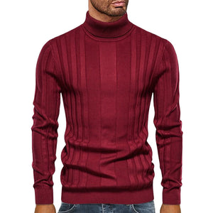 Lässiger Strickpullover mit Rollkragen für Herren