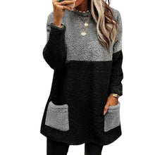 Laden Sie das Bild in den Galerie-Viewer, Pocket Veloursleder Sweatshirt