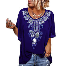 Laden Sie das Bild in den Galerie-Viewer, Trendiges T-Shirt Mit Ethno-Print