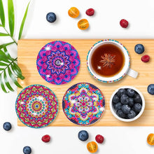 Laden Sie das Bild in den Galerie-Viewer, Untersetzer mit Diamantbemalung (Mandala)