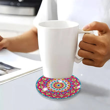 Laden Sie das Bild in den Galerie-Viewer, Untersetzer mit Diamantbemalung (Mandala)