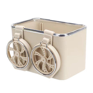 Multifunktionale Taschentuchbox fürs Auto mit Flaschenhalter