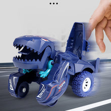 Laden Sie das Bild in den Galerie-Viewer, 2 in 1 automatisches verformtes Dinosaurier Schiebespielzeugauto