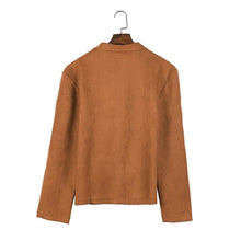 Laden Sie das Bild in den Galerie-Viewer, Fleecejacke aus Hirschleder für Herren