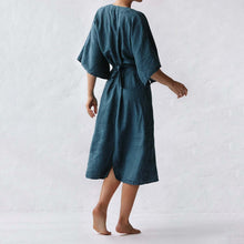 Laden Sie das Bild in den Galerie-Viewer, Elegantes Schmales Leinenkleid