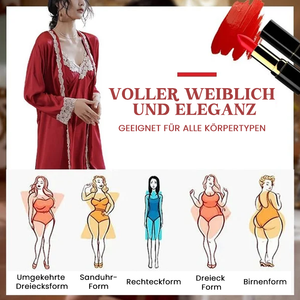 Weicher Bequemer Fünfteiliger Schlafanzug aus Eisseide