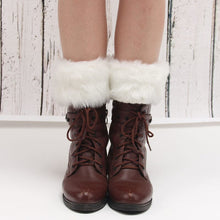 Laden Sie das Bild in den Galerie-Viewer, Damen Warme Stiefelüberzüge mit Pelzbesatz