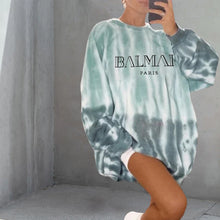 Laden Sie das Bild in den Galerie-Viewer, Bedrucktes Lockeres Sweatshirt für Damen