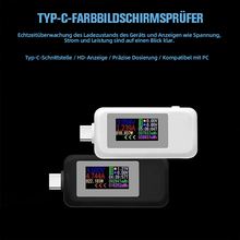 Laden Sie das Bild in den Galerie-Viewer, Farbbildschirm USB Strom- und Spannungsprüfer