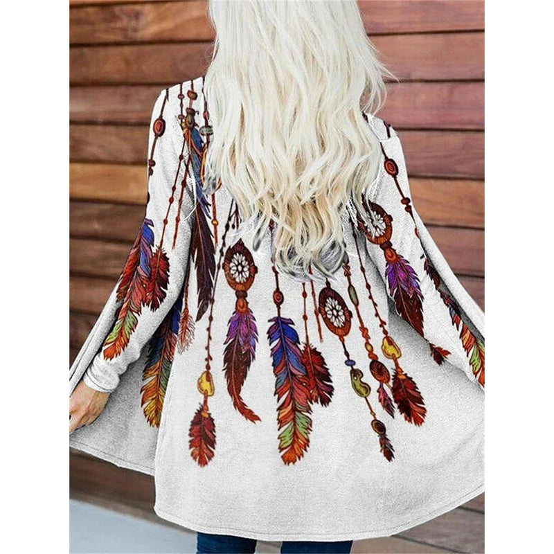 Modischer Bedruckter Trenchcoat