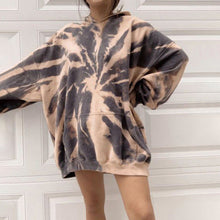 Laden Sie das Bild in den Galerie-Viewer, Lockeres Sweatshirt mit Kapuze für Damen