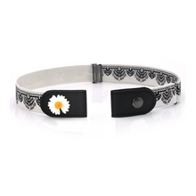 Laden Sie das Bild in den Galerie-Viewer, Schnallenfreie Elastische Gänseblümchen-Taillengürtel