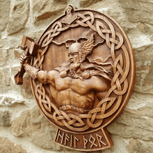 Laden Sie das Bild in den Galerie-Viewer, Wikinger-Mythologie-Symbol-Wand-Kunst