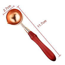 Laden Sie das Bild in den Galerie-Viewer, Großer Wachssiegellöffel+Sternen Fuchs Wachssiegel