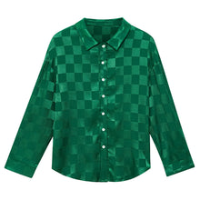 Laden Sie das Bild in den Galerie-Viewer, Lässiges Kariertes Jacquard-Hemd
