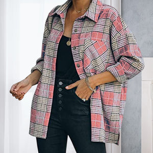 Tweed Karierte Jacke