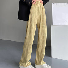 Laden Sie das Bild in den Galerie-Viewer, Einfarbige Lässige Hose Mit Weitem Bein Und Hoher Taille
