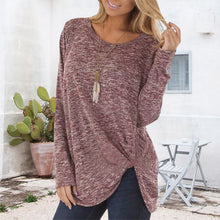 Laden Sie das Bild in den Galerie-Viewer, Neues Twist-T-Shirt mit Rundhalsausschnitt