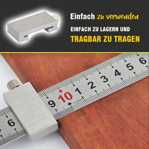 Präzises Markierungslineal mit Arretierung