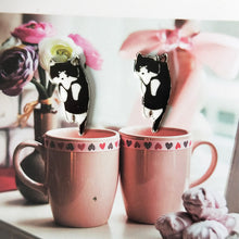 Laden Sie das Bild in den Galerie-Viewer, Karikatur Kätzchen Ohrringe