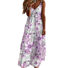 Laden Sie das Bild in den Galerie-Viewer, Damen Langes Sommer-Strandkleid
