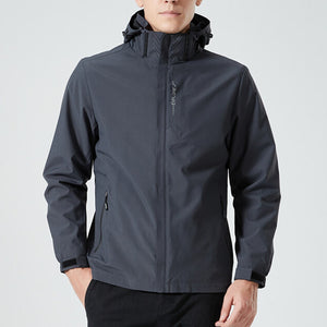 Regenjacke Mäntel mit Abnehmbare Kapuze