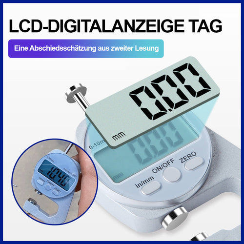 Dickenmessgerät mit digitaler Anzeige