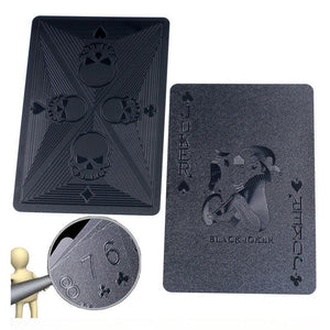 3D Wasserdichte Schwarze Spielkarten