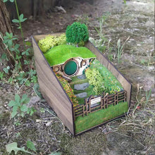 Laden Sie das Bild in den Galerie-Viewer, Bücherregal Miniaturlandschaft Dekoration aus Holz