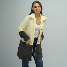 Laden Sie das Bild in den Galerie-Viewer, Doppelseitige Fleece-Oversized-Slip-Pocket-Jacke