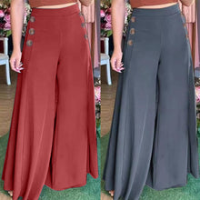 Laden Sie das Bild in den Galerie-Viewer, Damen Sommerhose mit hoher Taille und weitem Bein